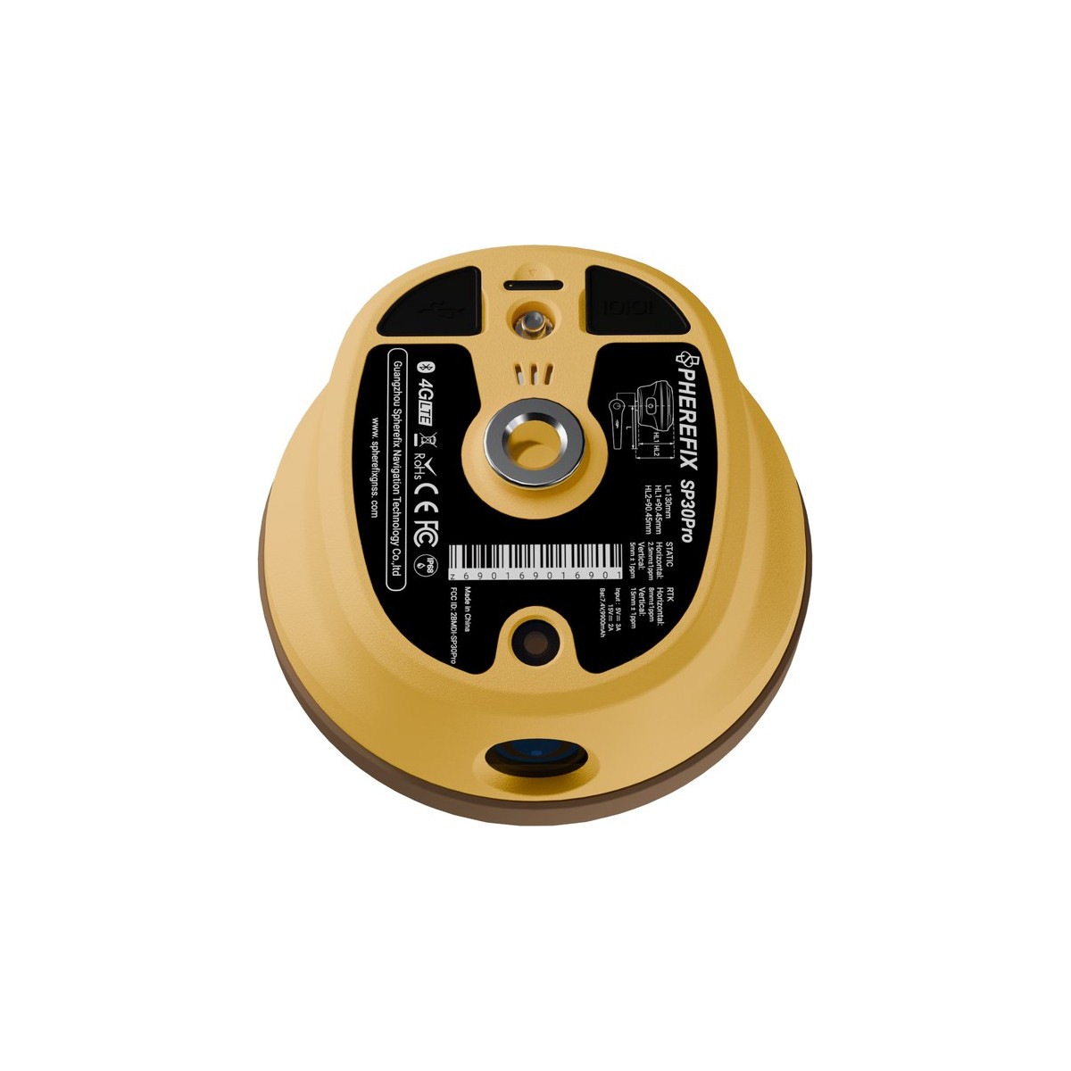 Récepteur GNSS RTK Spherefix SP30Pro — vue 3